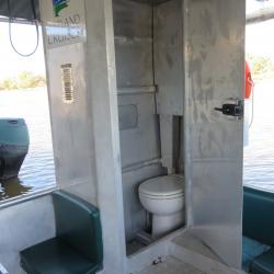Toilet available aboard "Wetland Explorer" 